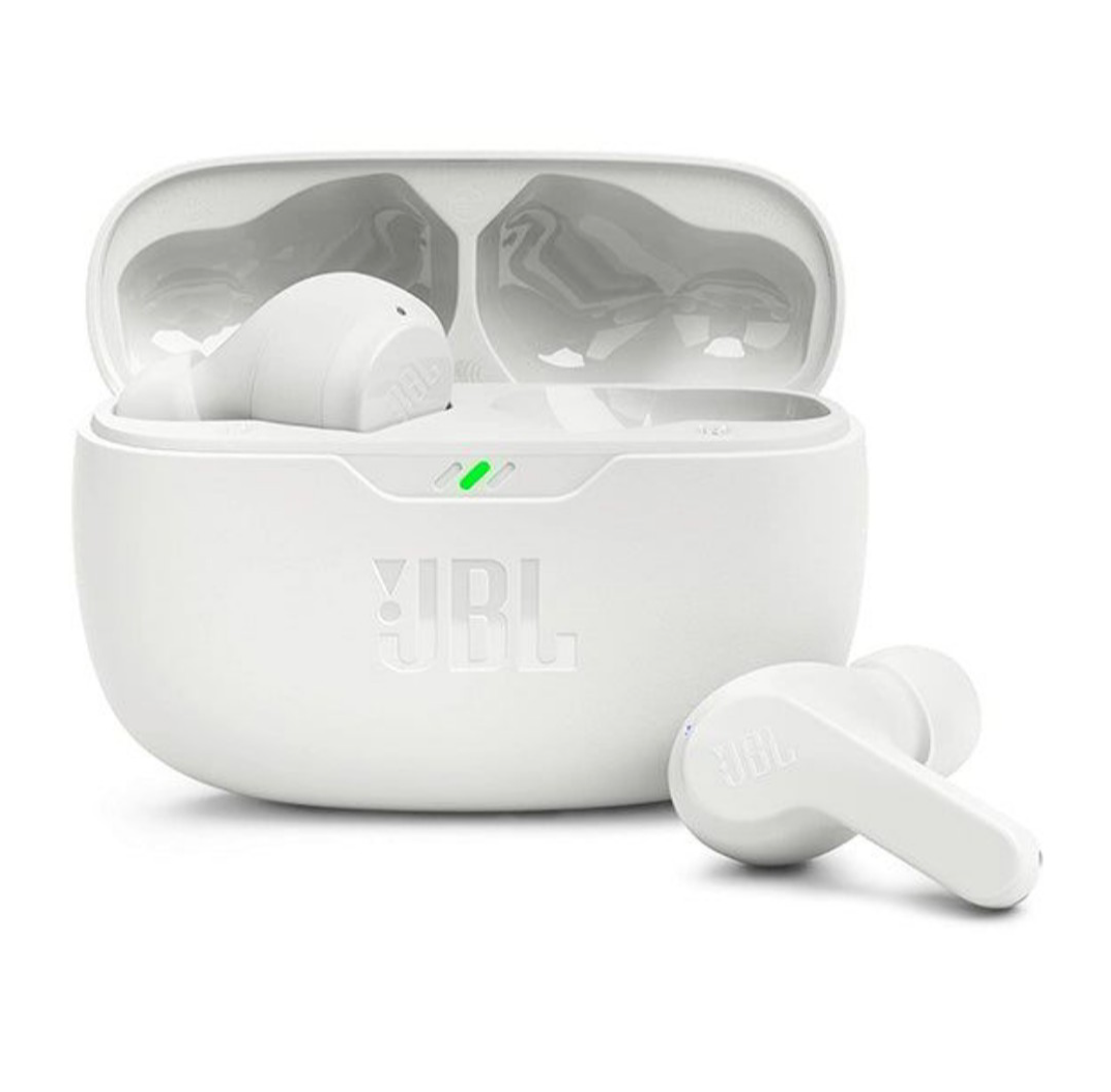 JBL Wave Beam True Wireless In-Ear Bluetooth Earphones - White