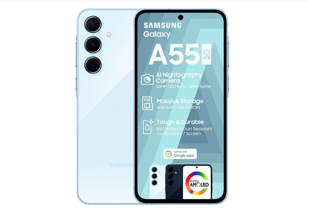 Samsung Galaxy A55 5G 256GB Dual Sim - Awesome Ice Blue